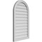 Ekena Millwork Round Top Surface Mount PVC Gable Vent w/ 2"W x 1-1/2"P Brickmould Frame, 22"W x 38"H GVPRT22X3802SN - alternate 3
